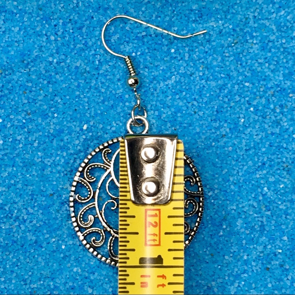 Boho Round Earrings - Picture 6 of 7